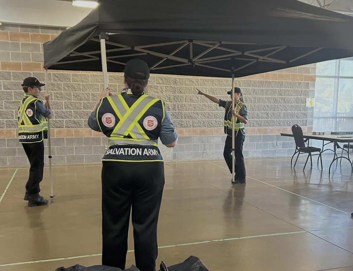 Students in training for disaster response